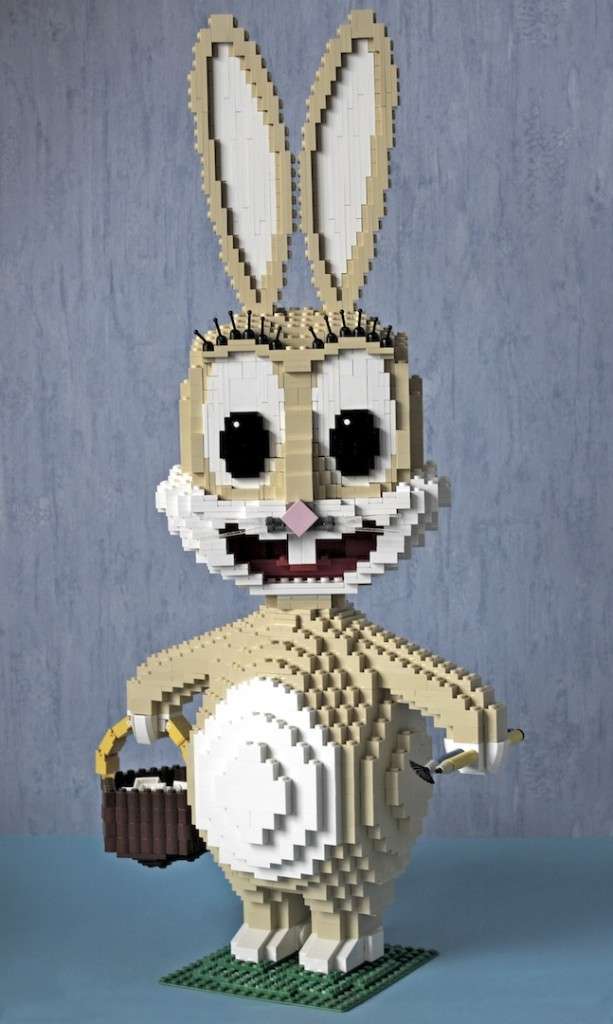 Osterhase aus Legosteinen