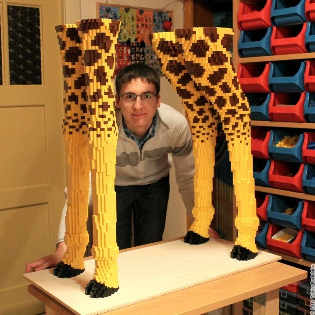 Beine der Legogiraffe