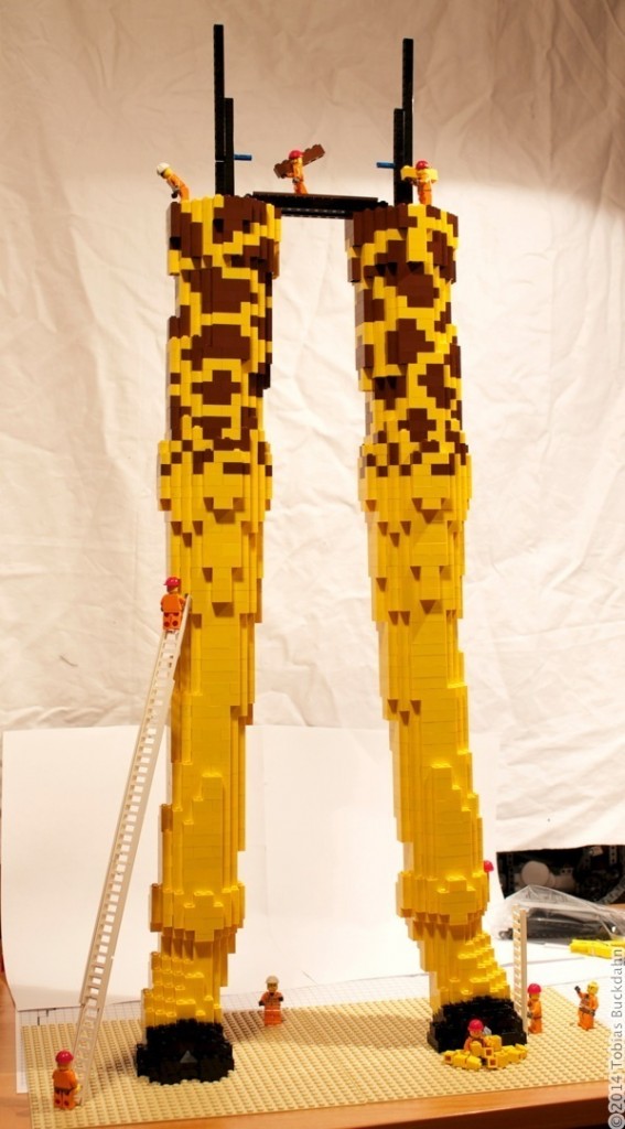 Großbaustelle Legoskulptur